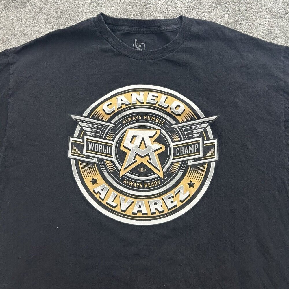 Canelo Alvarez Shirt Mens Size 2XL Black World Champ Always Humble Always Ready - Picture 4 of 8